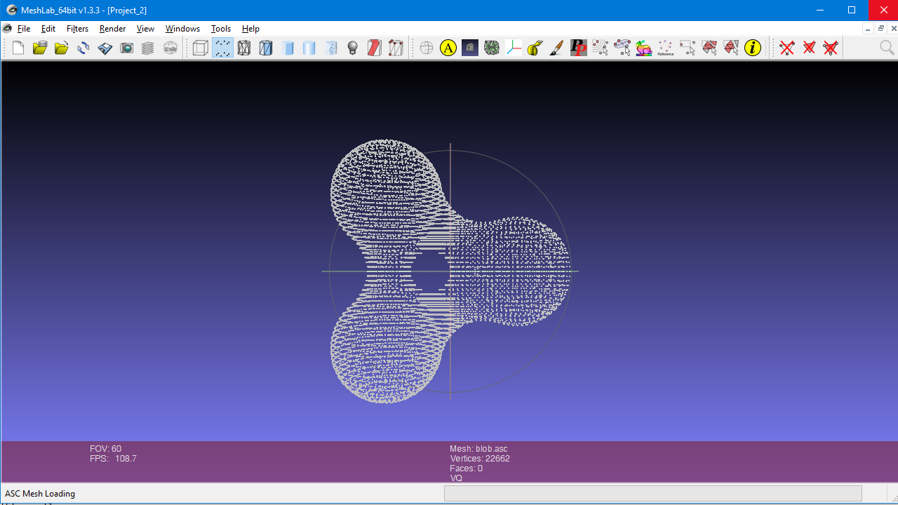 identify contour in mesh meshlab